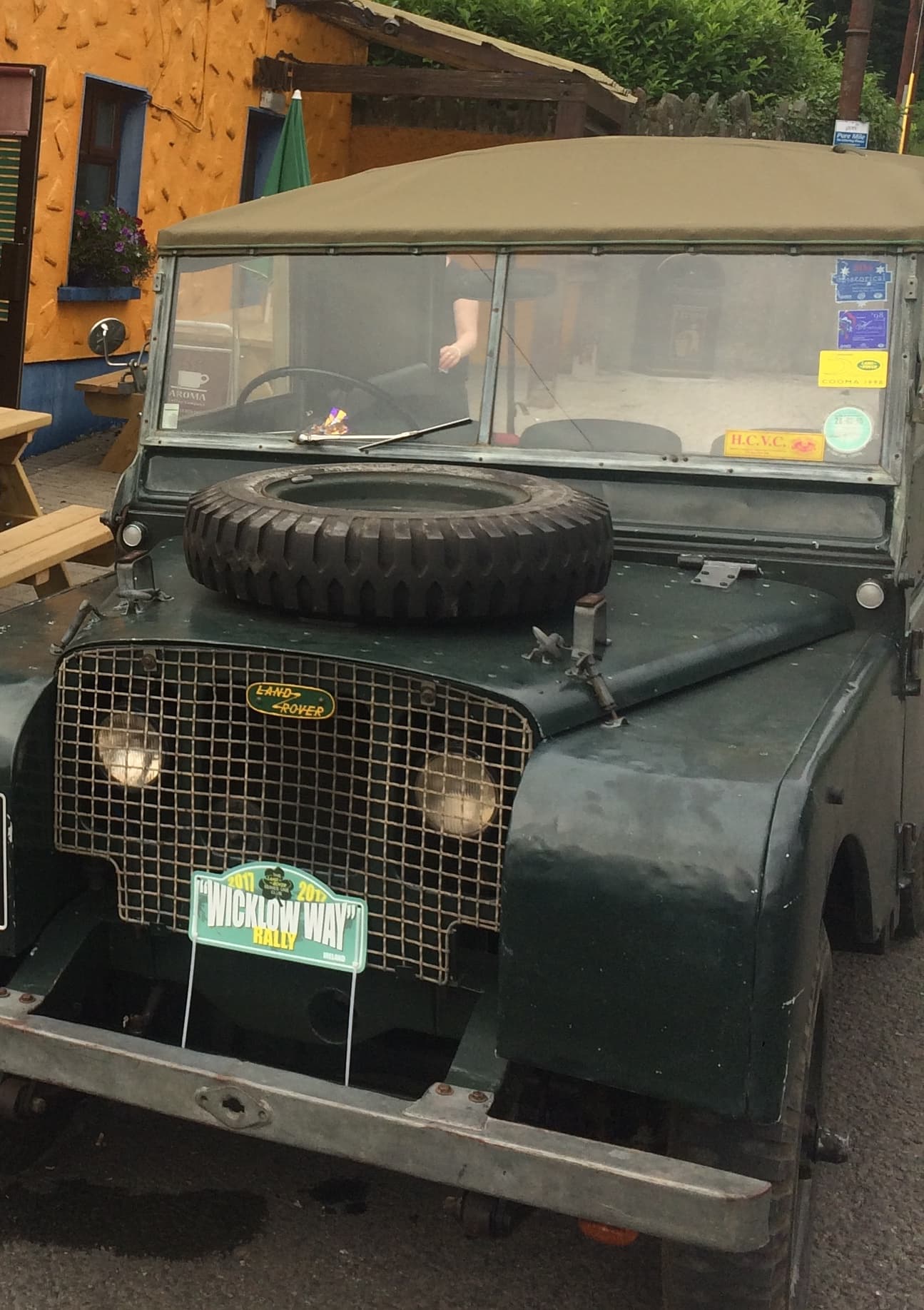 Classic Landrover green for wedding events
