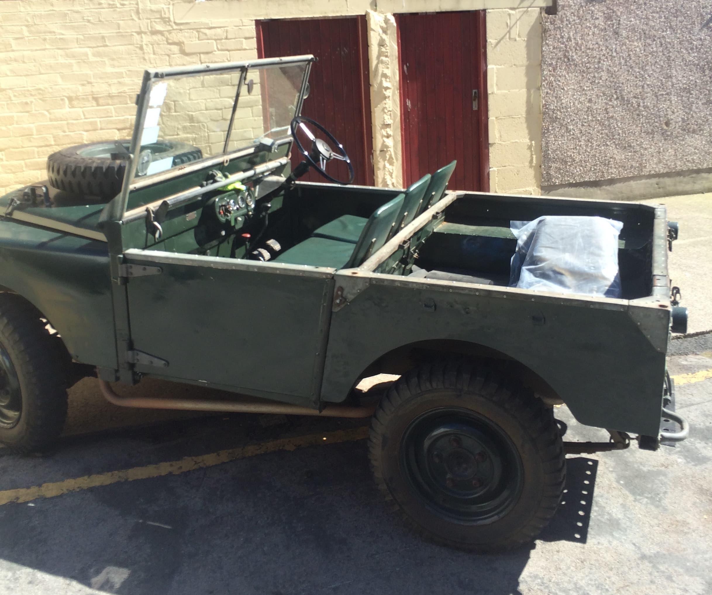 Classic Landrover green for wedding events