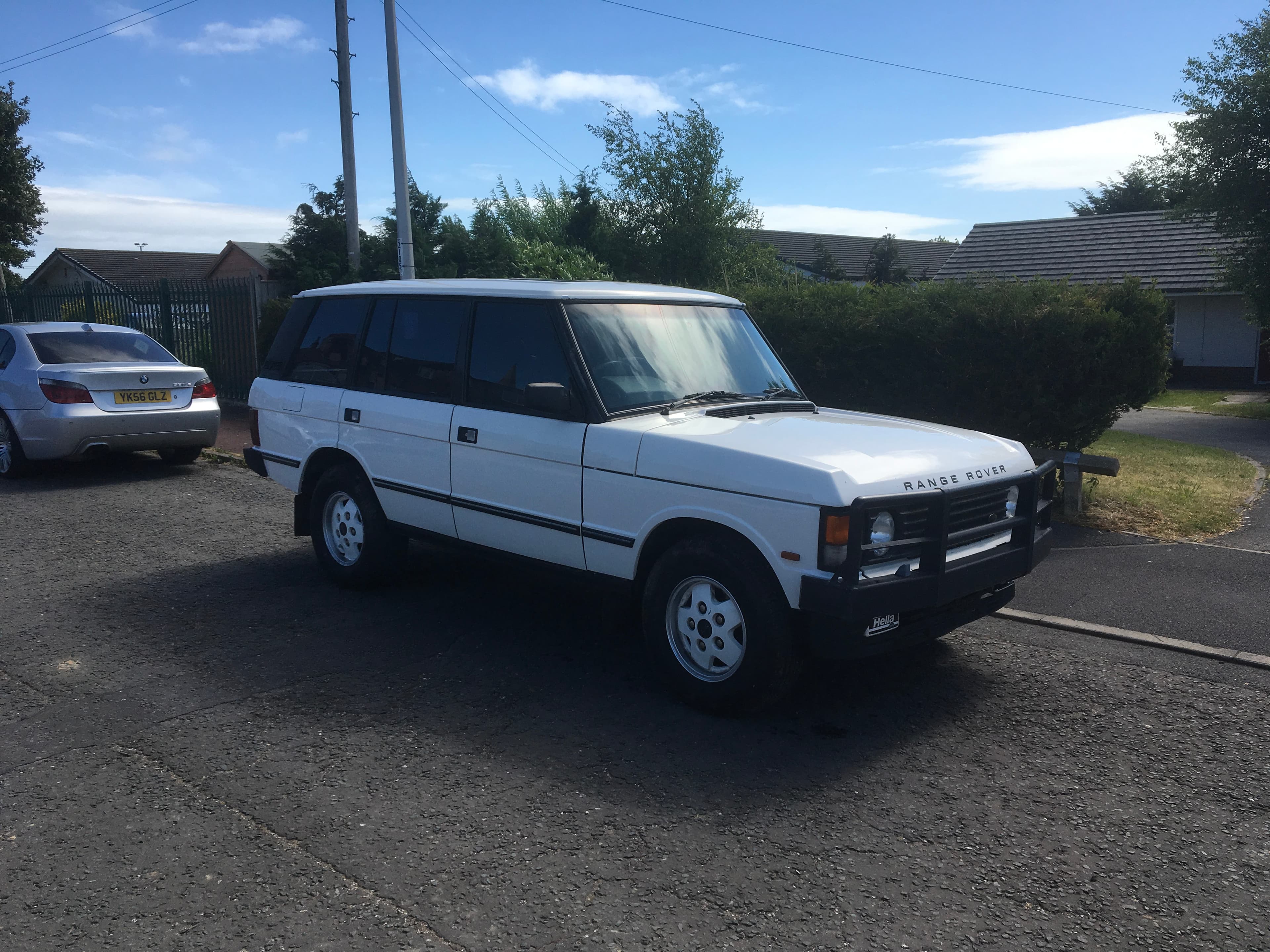 Classic Landrover green for wedding events