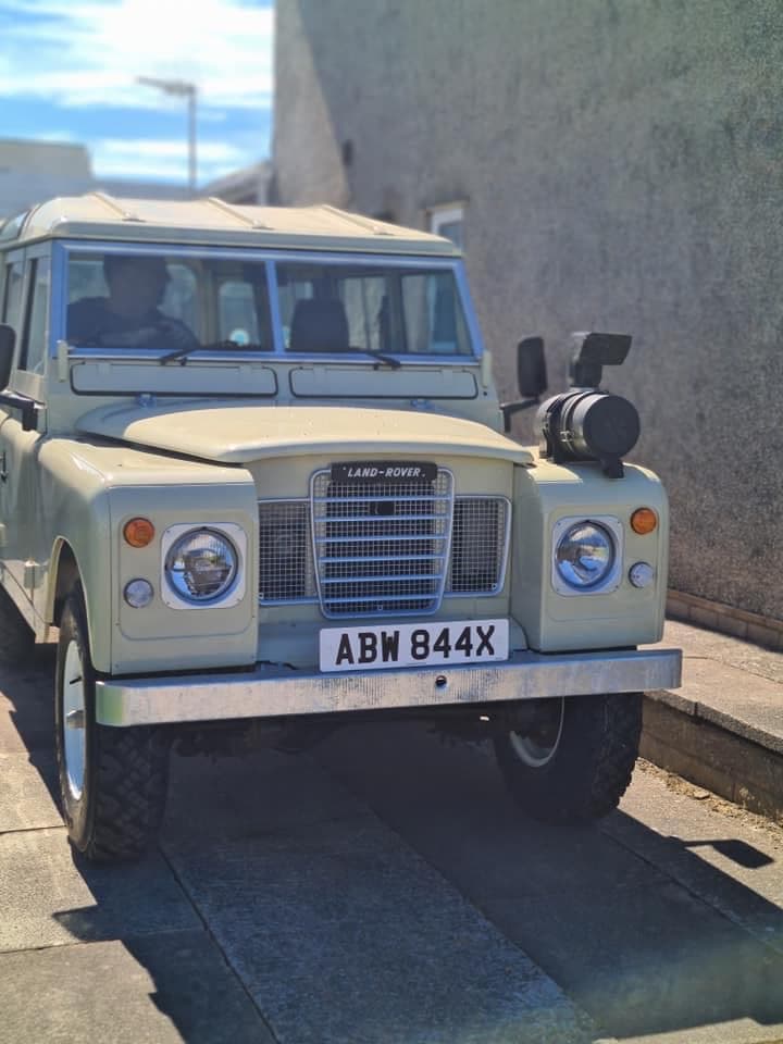 Classic Landrover green for wedding events